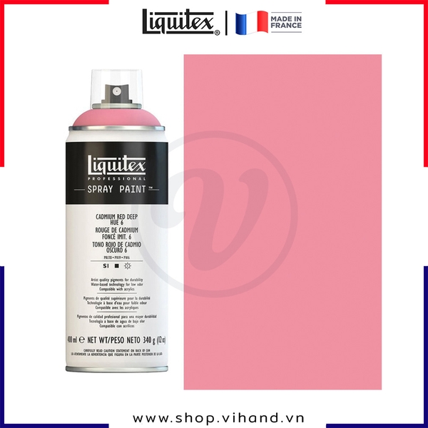 Bình sơn xịt cao cấp Liquitex Professional Spray Paint 6311 Cadmium Red Deep Hue 6 - 400ml