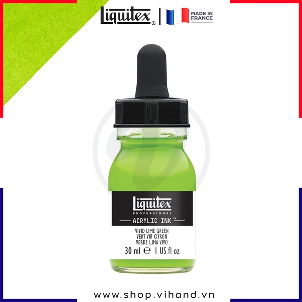 Mực acrylic cao cấp Liquitex Professional Acrylic Ink 740 Vivid Lime Green - 30ml (1Oz)