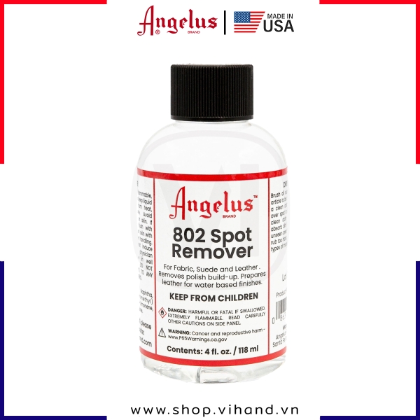 Dung dịch tẩy chất bẩn Angelus 802 Spot Remover - 118ml (4Oz)