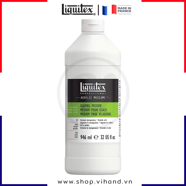 Dung môi làm trong & tạo độ bóng gương màu acrylic Liquitex Professional Glazing Medium - 946ml (32Oz)