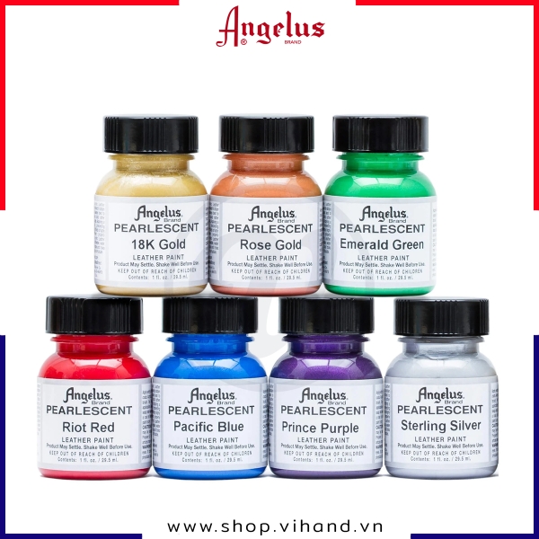 Màu vẽ da, vải Angelus Leather Paint Pearlescent 29.5ml (1Oz)