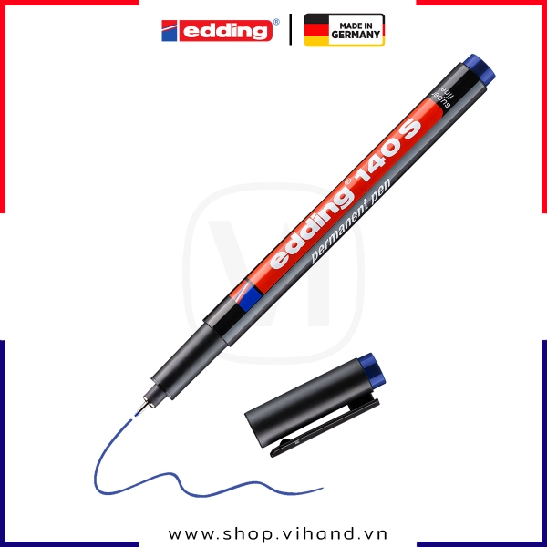 Bút dánh dấu công nghiệp Edding 140 S Permanent Pen - Blue