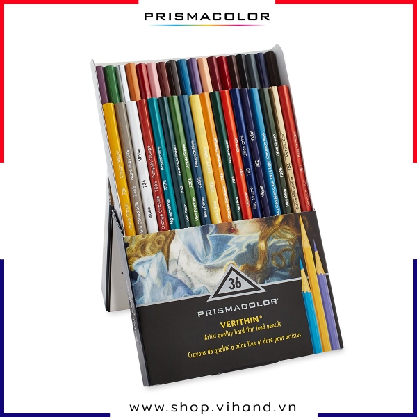 Bộ bút chì màu vẽ viền Prismacolor Premier Verithin - 36 màu (Hộp giấy)