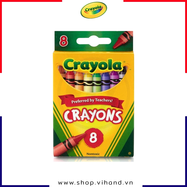 Bộ bút sáp màu tập tô cho trẻ Crayola Crayons - 8 Màu