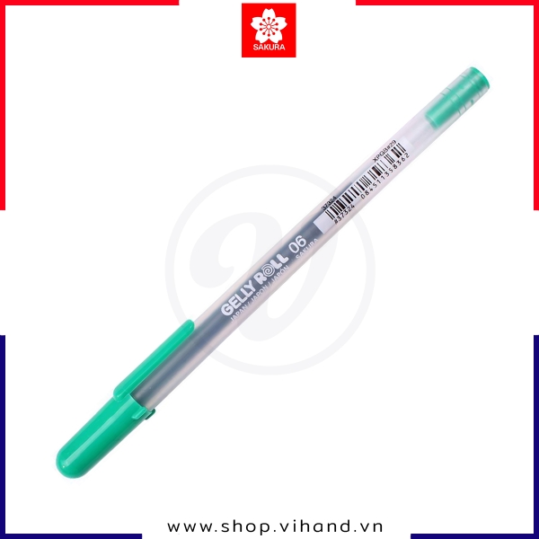 Bút bi Gel Sakura Classic 06 Fine 0.3mm 37324 - Xanh lá (Green)