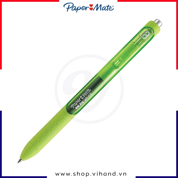 Bút gel đầu bấm Paper Mate InkJoy Gel Fine Point 0.5mm – Màu xanh lá mạ (Lime Green)