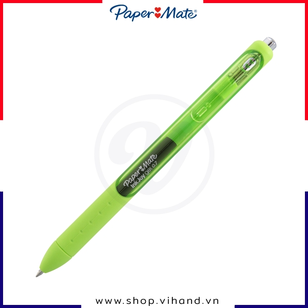 Bút gel đầu bấm Paper Mate InkJoy Gel Medium Point 0.7mm – Màu xanh lá mạ (Lime Green)