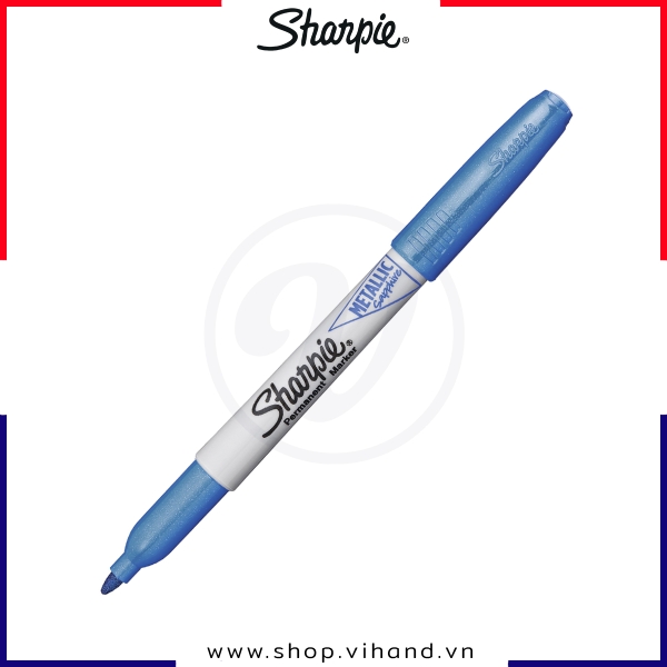 Bút lông dầu mực ánh kim Sharpie Metallic - Sapphire (Màu xanh ngọc bích)