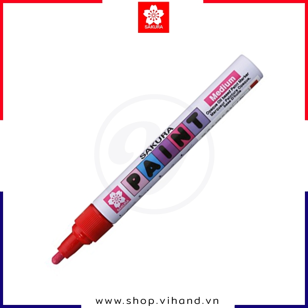 Bút sơn công nghiệp Sakura Paint Marker 2.0mm XPMK-B#19 - Màu Đỏ (Red)