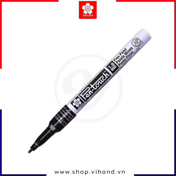 Bút sơn dầu Sakura Pentouch Fine Point 1.0mm XPMKA#49 – Màu Đen (Black)