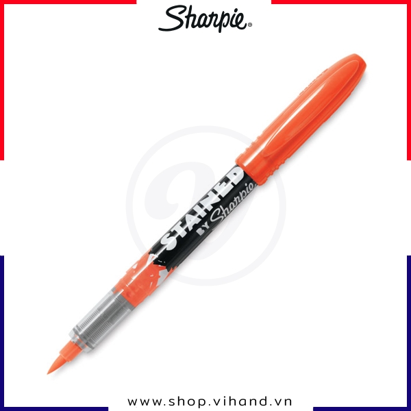 Bút vẽ vải giặt không phai màu, ngòi cọ Sharpie Stained - Orange (Màu cam)