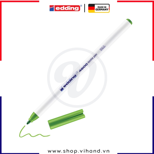 Bút vẽ vải không phai Edding 4600 Textile Marker - Light Green