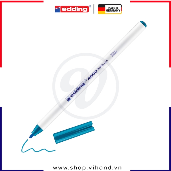 Bút vẽ vải không phai Edding 4600 Textile Marker - Orient Blue