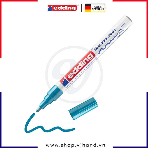 Bút sơn công nghiệp mực gốc dầu Edding 751 Paint Marker - Light Blue