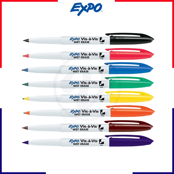 Bút lông vẽ đa chất liệu Expo Vis-a-Vis Wet Erase Fine Markers