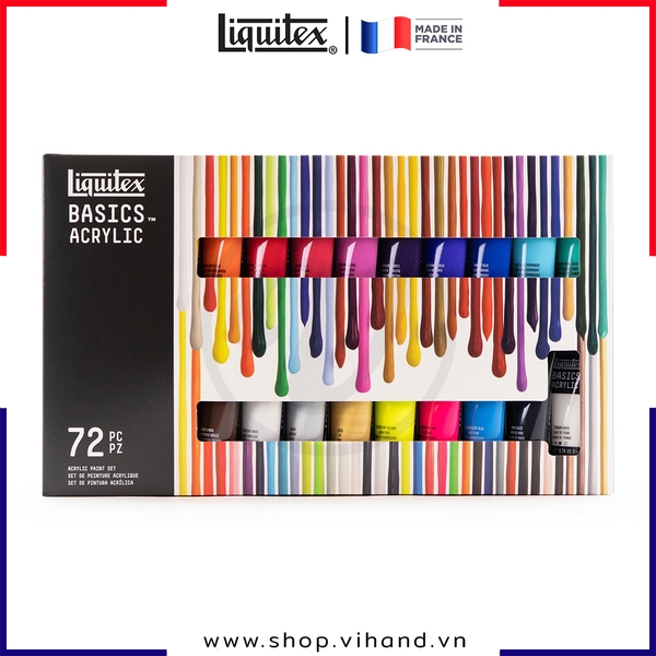 Hộp 72 màu vẽ đa chất liệu Liquitex Basics Acrylic  - 22ml