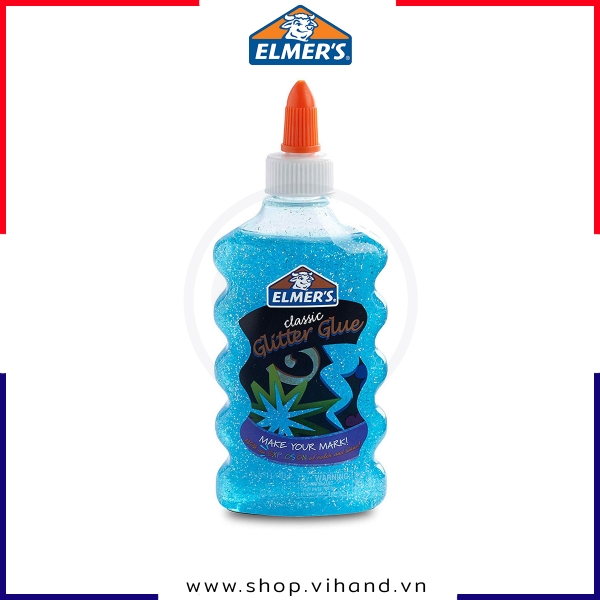 Keo dán kim tuyến Elmer’s Glitter Glue 177ml – Xanh dương (Blue)
