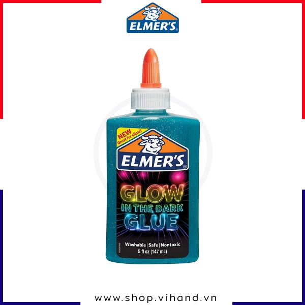 Keo dán phát sáng trong tối Elmer’s Glow in the Dark 147ml – Xanh dương (Blue)