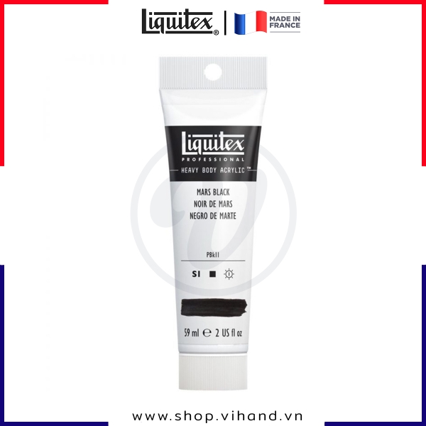 Màu acrylic đậm đặc hạng họa sĩ Liquitex Professional Heavy Body 276 Mars Black - 138ml