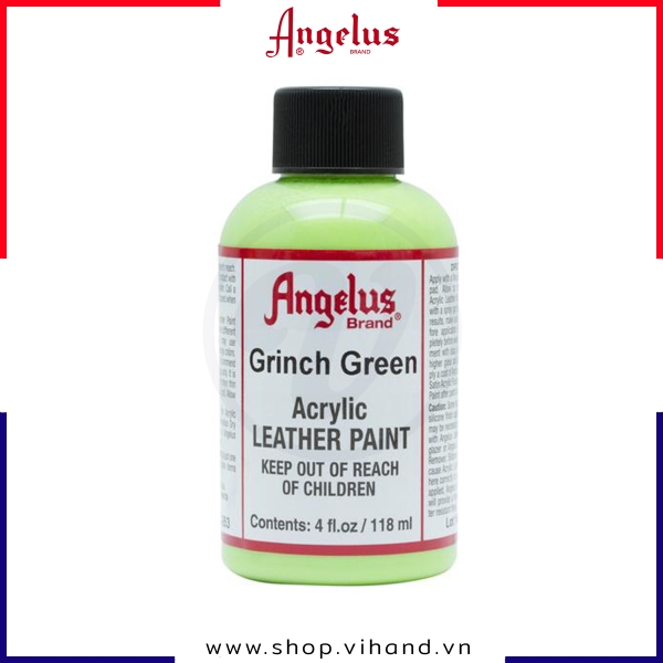 Màu vẽ da, vải Angelus Leather Paint Standard Grinch Green 118ml (4Oz) – 263