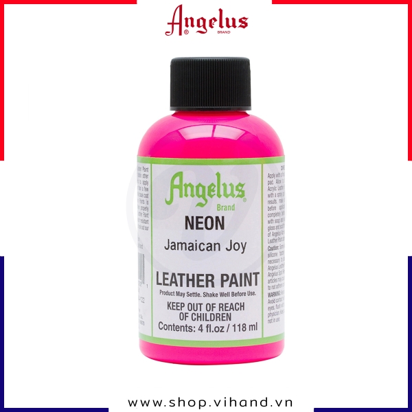 Màu vẽ da, vải Angelus Leather Paint Neon Jamaican Joy 118ml (4Oz) - 122