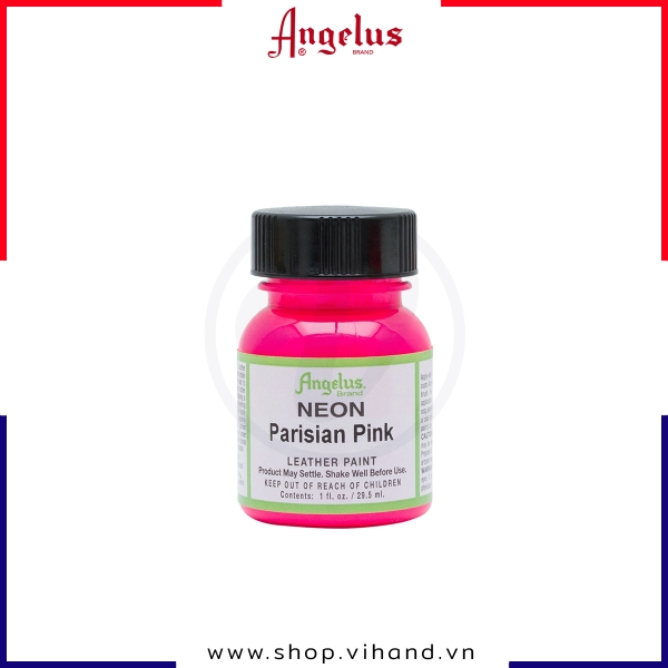 Màu vẽ da, vải Angelus Leather Paint Neon Parisian Pink 29.5ml (1Oz) - 123