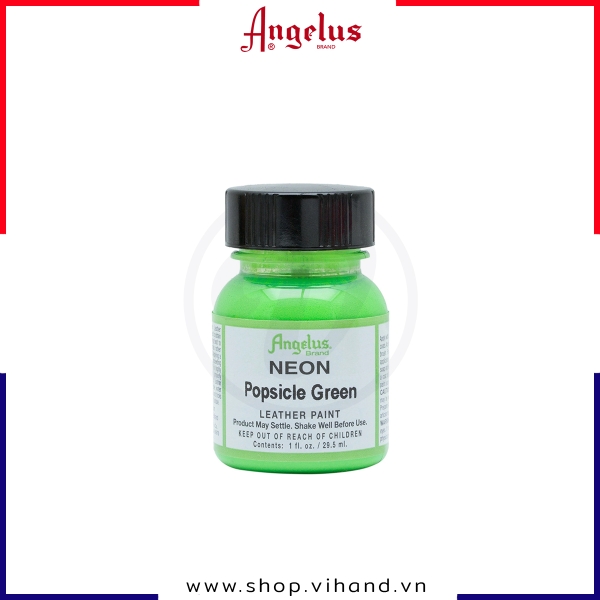 Màu vẽ da, vải Angelus Leather Paint Neon Popsicle Green 29.5ml (1Oz) - 126