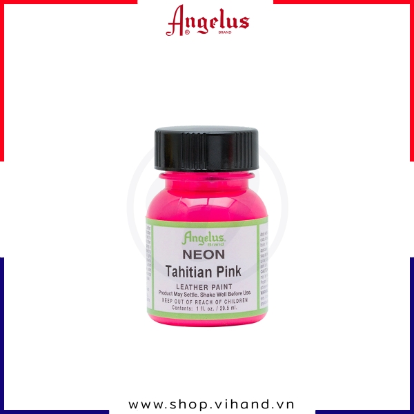 Màu vẽ da, vải Angelus Leather Paint Neon Tahitian Pink 29.5ml (1Oz) - 121