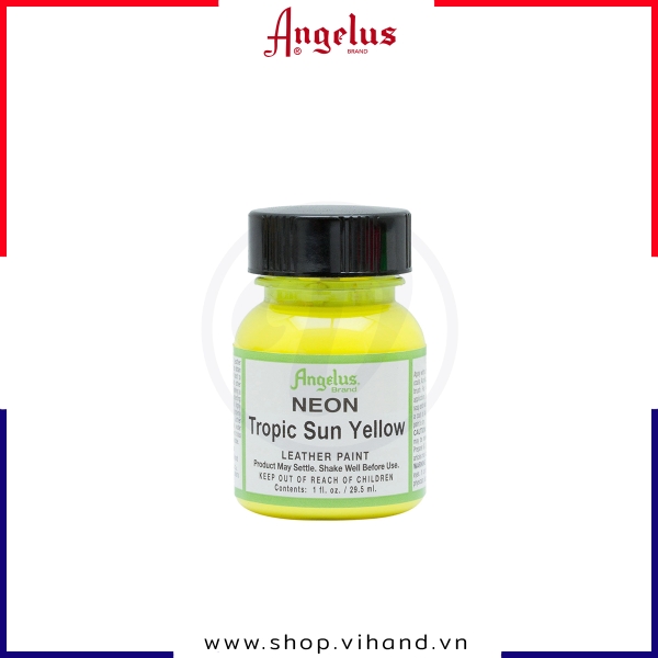 Màu vẽ da, vải Angelus Leather Paint Neon Tropic Sun Yellow 29.5ml (1Oz) - 127