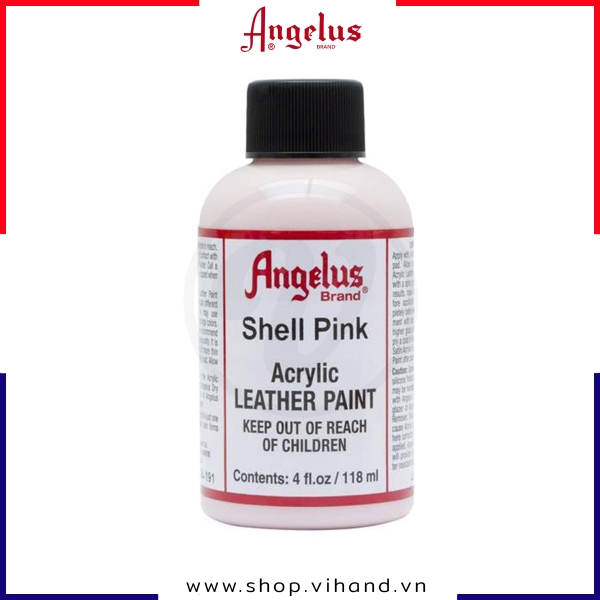 Màu vẽ da, vải Angelus Leather Paint Standard Shell Pink 118ml (4Oz) – 191