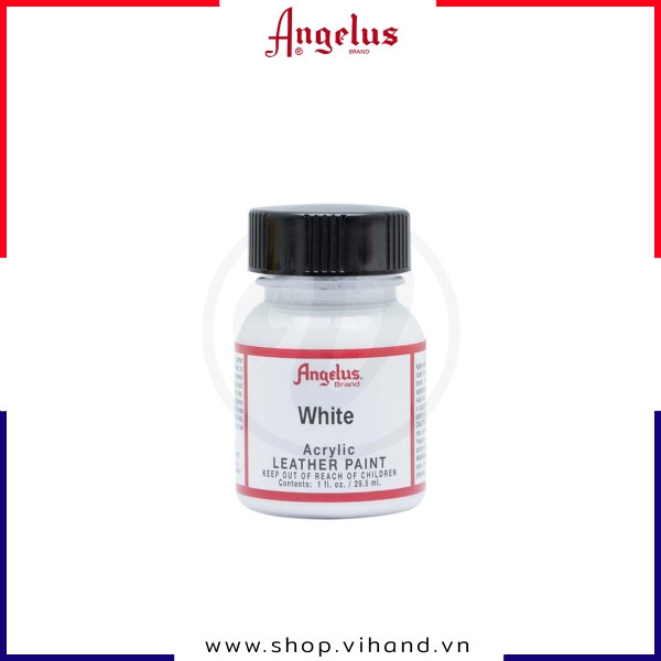 Màu vẽ da, vải Angelus Leather Paint Standard White (Trắng) 29.5ml (1Oz) – 005