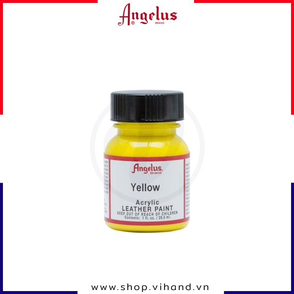 Màu vẽ da, vải Angelus Leather Paint Standard Yellow (Vàng) 29.5ml (1Oz) – 075