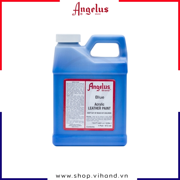 Màu vẽ da vải Angelus Acrylic Leather Paint 472ml (Pint) Blue - 040