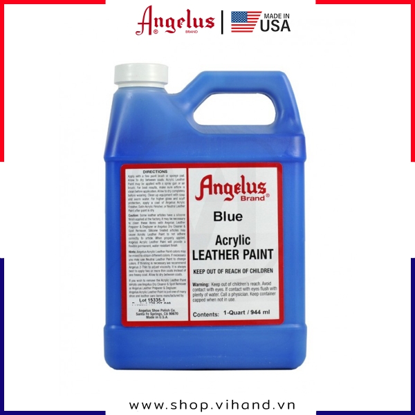 Màu vẽ da vải Angelus Acrylic Leather Paint 944ml (Quart) Blue - 040