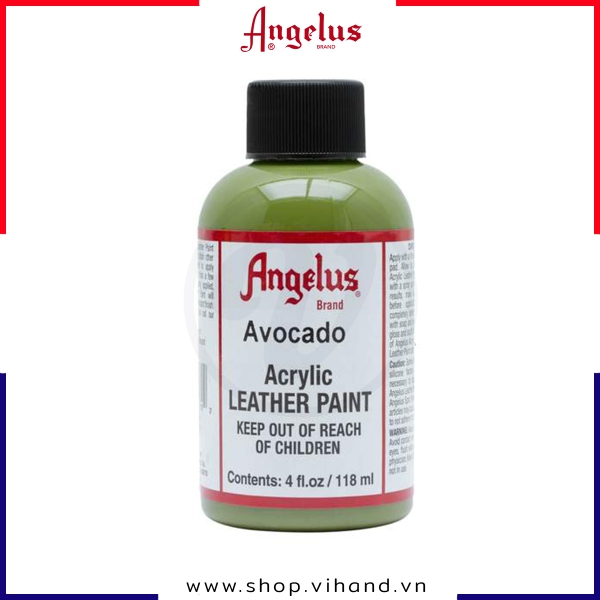 Màu vẽ da, vải Angelus Leather Paint Standard Avocado 118ml (4Oz) – 170