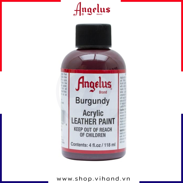 Màu vẽ da, vải Angelus Leather Paint Standard Burgundy 118ml (4Oz) – 060