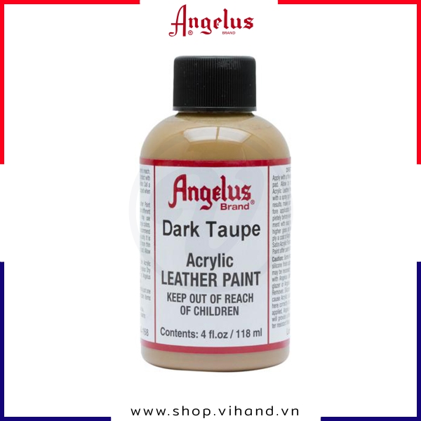 Màu vẽ da, vải Angelus Leather Paint Standard Dark Taupe 118ml (4Oz) – 168