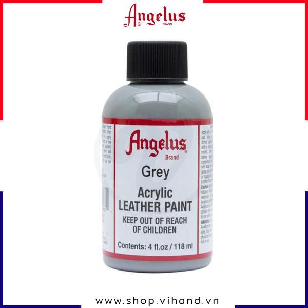 Màu vẽ da, vải Angelus Leather Paint Standard Grey (Xám) 118ml (4Oz) – 081