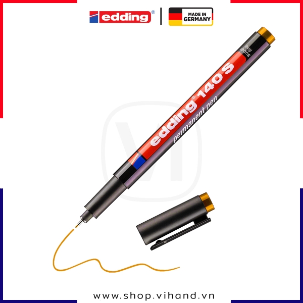 Bút dánh dấu công nghiệp Edding 140 S Permanent Pen - Orange