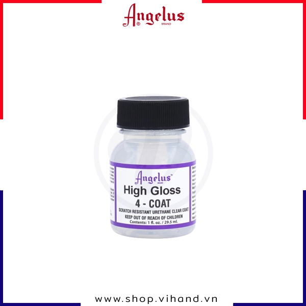 Phủ bảo vệ màu Angelus High Gloss 4 - Coat 29.5ml (1Oz)