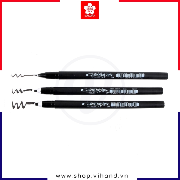 Bút lông vẽ thư pháp chuyên dụng Sakura Pigma Calligrapher - Màu đen
