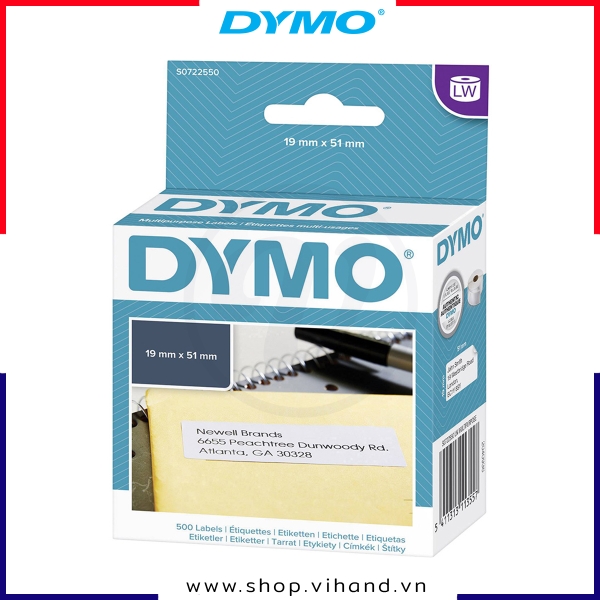 Tem giấy in đa năng Dymo LW 19 x 51mm – (500/Cuộn) | S0722550
