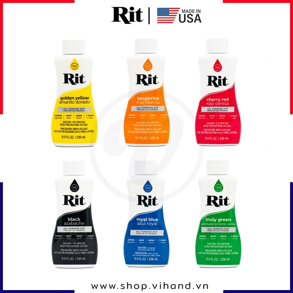 Thuốc nhuộm quần áo Rit All-Purpose Liquid Dye 236ml (Dạng lỏng)
