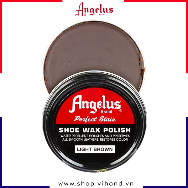 Xi đánh giày da cao cấp Angelus Shoe Wax Polish - Light Brown