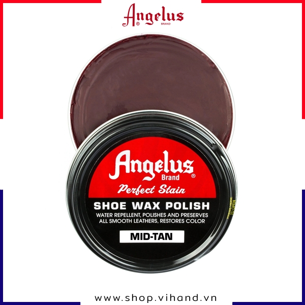 Xi đánh giày da cao cấp Angelus Shoe Wax Polish - Mid Tan