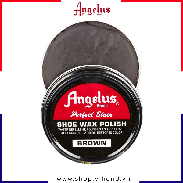 Xi đánh giày da cao cấp Angelus Shoe Wax Polish - Nâu (Brown)