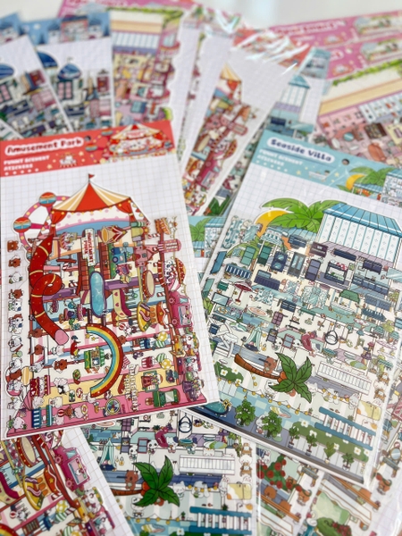 (SET 10 ) Sticker 3D Nhà