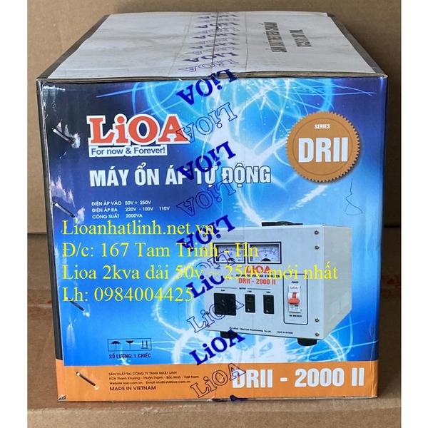 ỔN ÁP LIOA 2000VA - 2000W DẢI 50V 250V ĐỜI MỚI NHẤT