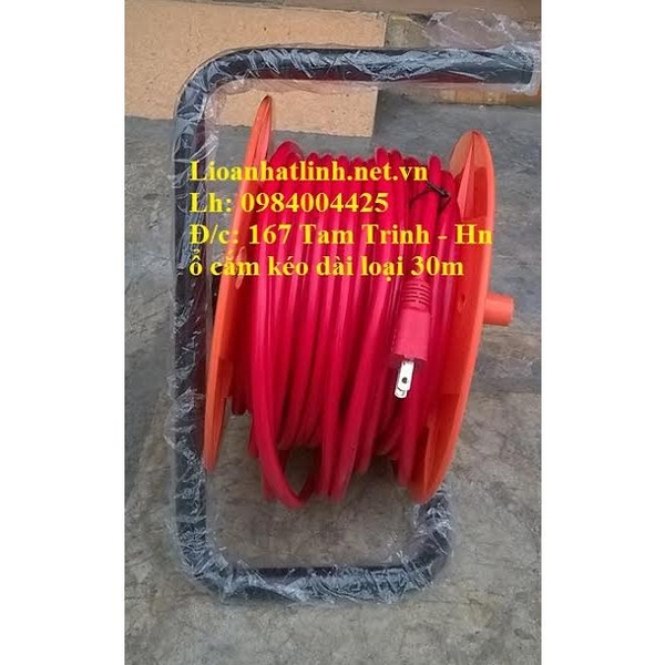 Ổ CẮM KÉO DÀI QUAY TAY LIOA KIỂU RULO 20M DÂY 2X2.5MM DÙNG CHO CÔNG TRƯỜNG