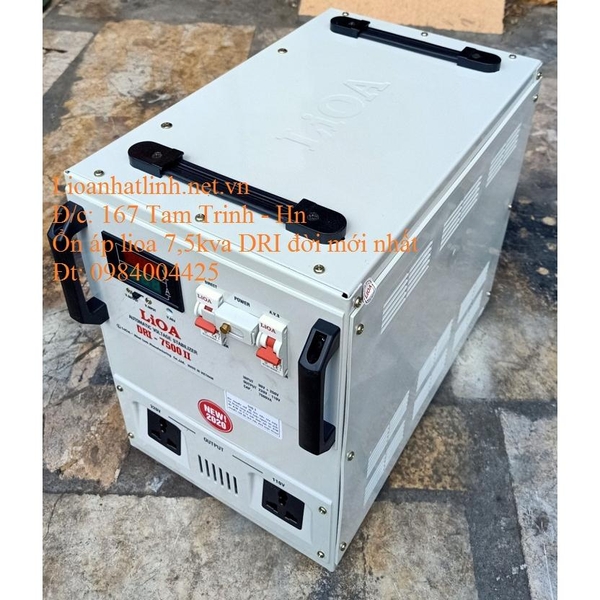 ỔN ÁP LIOA 7.5KVA - 7KW DRI - 7500 II ĐỜI MỚI NHẤT 2024 - 2025 DÂY ĐỒNG 100%